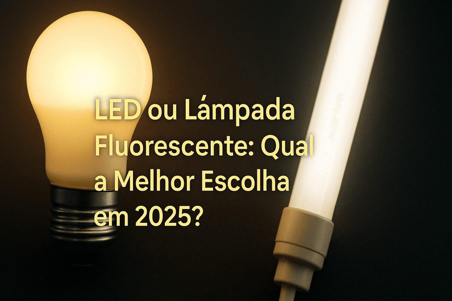 LED ou Lâmpada Fluorescente: Qual a Melhor Escolha em 2025?