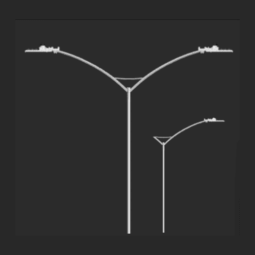 Poste Ornamental Heliptica Engastado