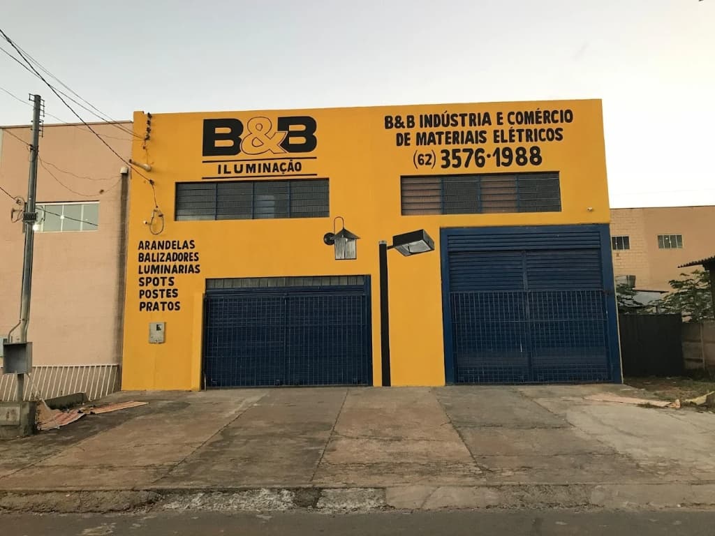 Fachada da B&B Iluminação em 2017
