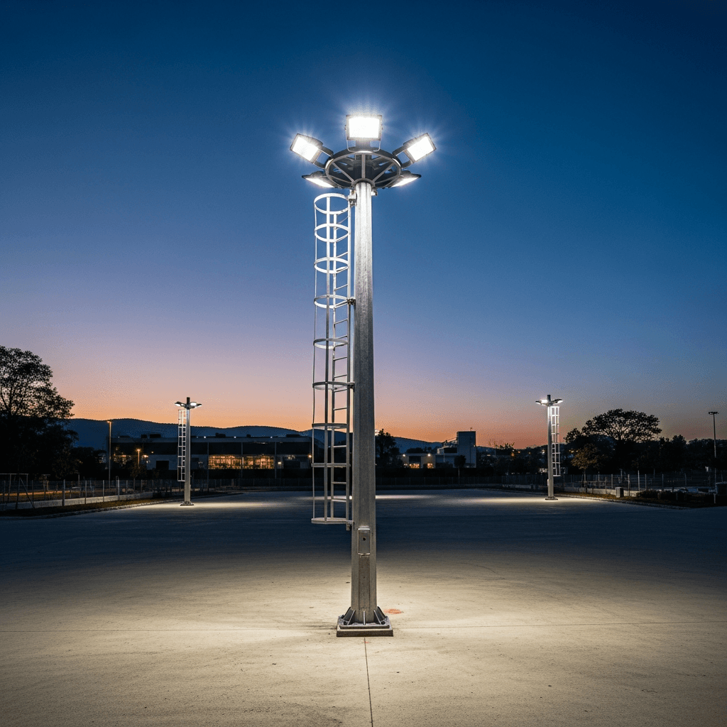 Qual o Impacto da Carga de Vento na Estabilidade de Postes Metálicos para Iluminação Externa e Como a NBR 6123 Garante a Resistência Estrutural?